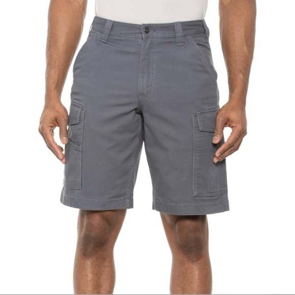 Carhartt Sz 40 Rugged Flex® Relaxed Fit Canvas Cargo Shorts Mens Gray - Picture 1 of 12